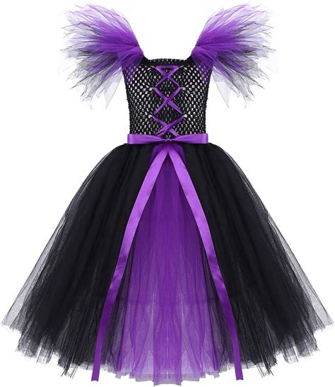 Iiniim Disfraz Bruja Vampiresa Payaso Niña Costume Vestido Princesa Con