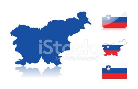 Slovenian Map And Flags Stock Vector | Royalty-Free | FreeImages