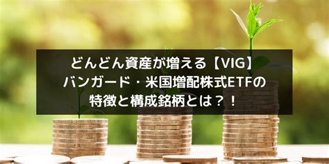 どんどん資産が増える【vig】バンガード・米国増配株式etfの特徴と構成銘柄とは？！ こじぶろぐ