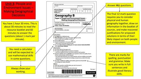 Unit 3 People And Environment Issues Making Geographical Decisions Ppt