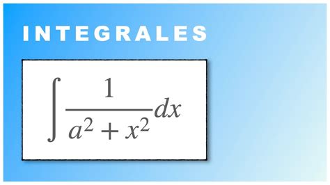 01 Integral De 1 A 2 X 2 ‼️ Integrales Integration Youtube