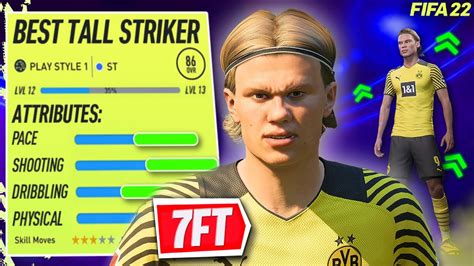 FIFA 22 PRO CLUBS BEST TALL STRIKER BUILDRECREATING HAALAND CF ST