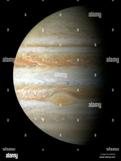 True color mosaic of Jupiter Stock Photo - Alamy