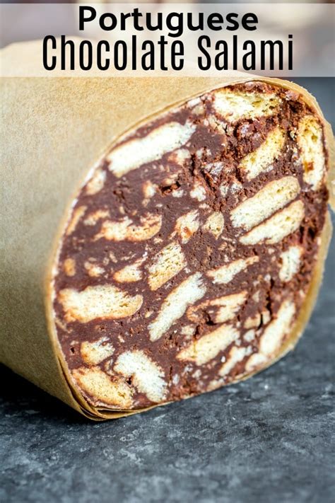 Portuguese Chocolate Salami Salame De Chocolate Home Made Interest