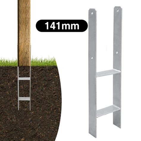 4 X Support De Poteau Ancres En H Support De Poteau Ancre De Poteau