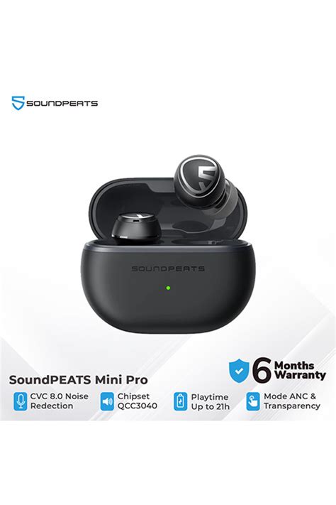 Soundpeats Mini Pro True Wireless Earbuds Black Aladin Mall