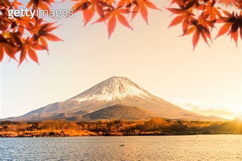 Mt Fuji Is The Most Famous Landmark At Shojiko Or Lake Shoji