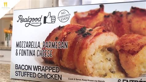 Realgood Bacon Wrapped Stuffed Chicken Review From Costco Chef Dawg