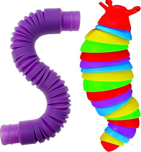 Amazon Fidget Slug Popping Tube Bundle 4 Units 2 Of Each