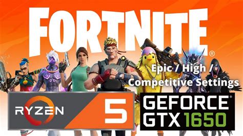 Fortnite Gtx Ryzen H Epic High Competitive Settings