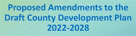 Proposed Amendments To The Dún Laoghaire Rathdown Draft County