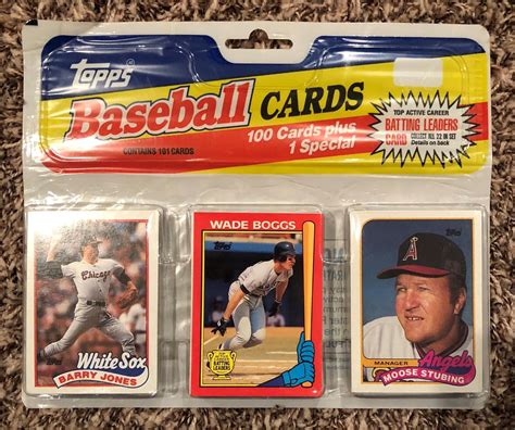 Topps Batting Leaders Wade Boggs On Top Kmart Unopened Card