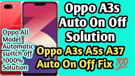 Oppo A S Automatically Restart Fix Oppo A S Auto On Off Problem