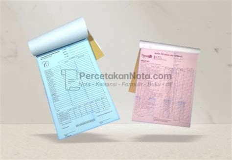 Download Template Nota Gratis Cdr Percetakan Nota