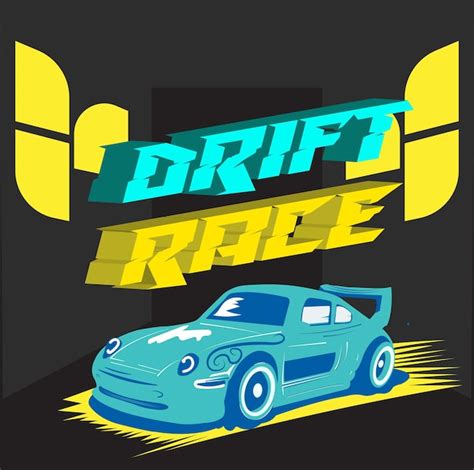 Premium Vector Vector Illustration Drift Race Sport Car