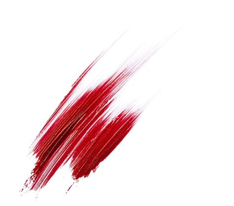 Premium Photo Red Lipstick Smudge Stains Isolated On White Background