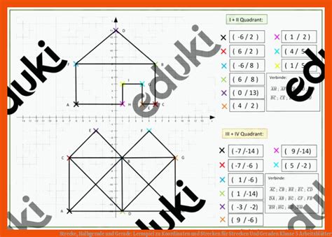 Strecken Und Geraden Klasse Arbeitsbl Tter Mathe Arbeitsbl Tter