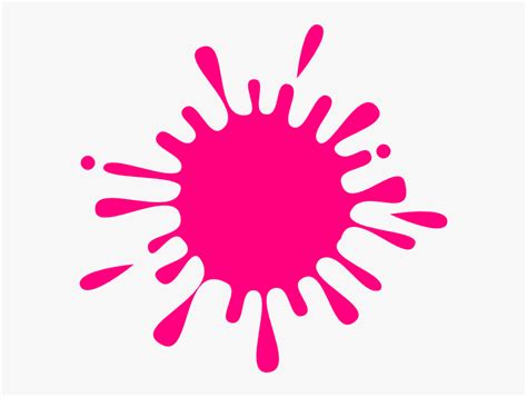 Clipart Pink Paint Splatter Pink Color Splash Clipart Hd Png