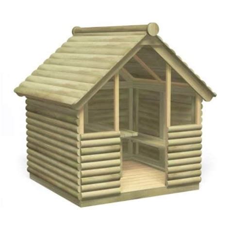 Log Play Hut Hut Kids Den Playground