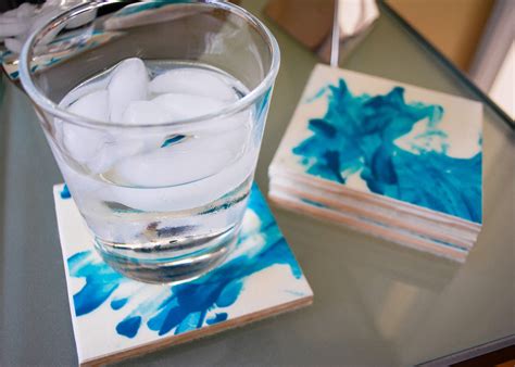 Make Modern Diy Tile Coasters With Fingerpaint Merriment Design