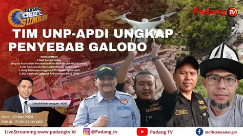 Live Dialog Detak Sumbar Temuan Survei Dan Pemantauan Udara Di