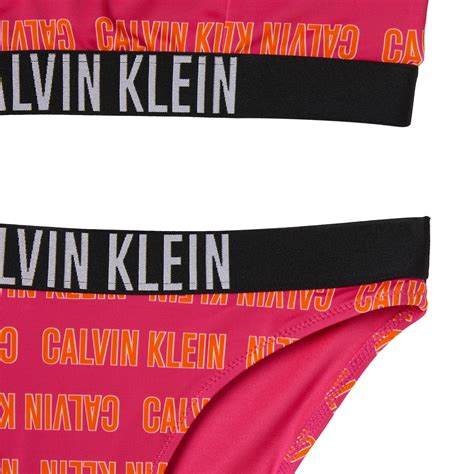 Calvin Klein Bralette Çocuk Pembe Bikini Takımı Çocuk Mayo Mayoşort SuperStep