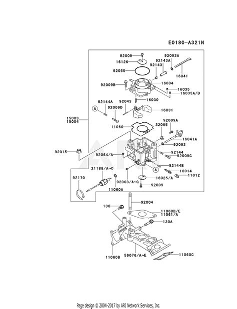 Kawasaki Fd620d Ds18 4 Stroke Engine Fd620d Parts Diagram For Carburetor