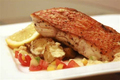 Pan Seared Red Snapper Entrée