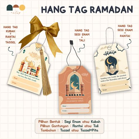 Jual Hang Tag Ramadan Custom Hang Tag Idul Fitri Custom Hang Tag