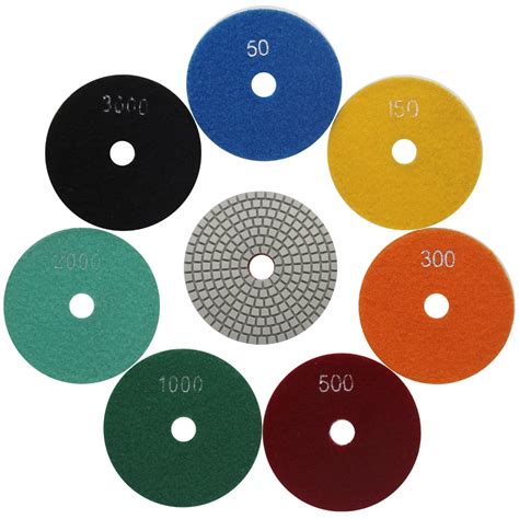 Diamond Wet Polishing Pads Step Power Abrasive Tool Grit For