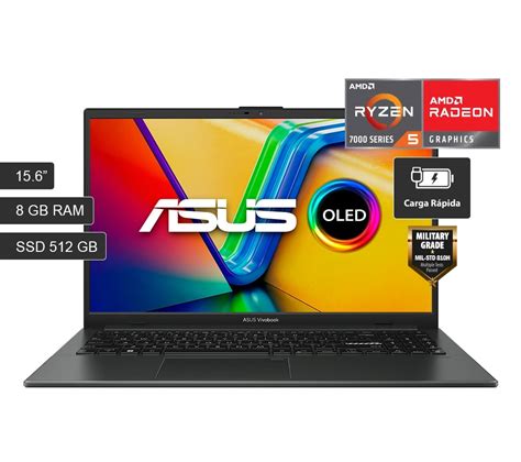 Ripley LAPTOP ASUS VIVOBOOK GO 15 OLED E1504FA L1112W AMD RYZEN 5