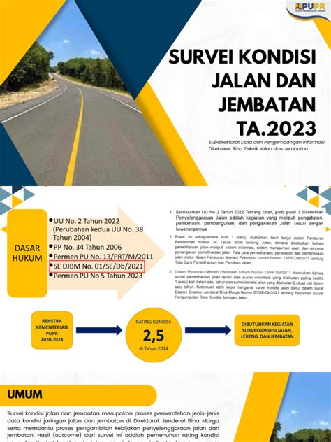 Survei Kondisi Jalan Dan Jembatan Ta 2023 Pdf