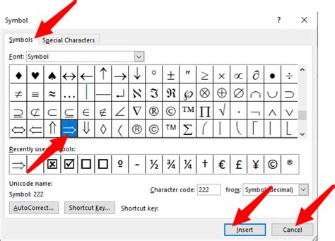 How To Insert An Arrow In Word Officebeginner