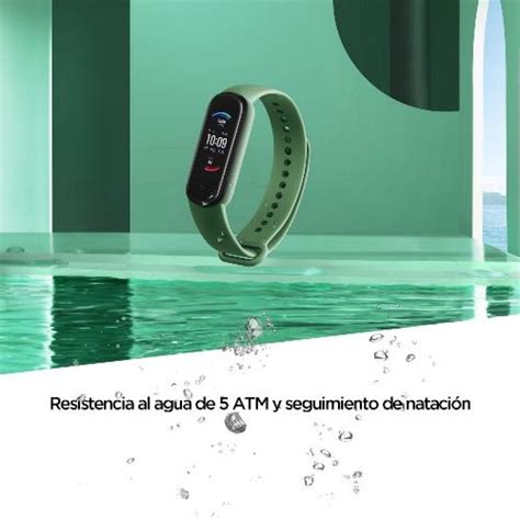 Amazfit Band 5 Pulsera De Actividad Verde Correa Negra