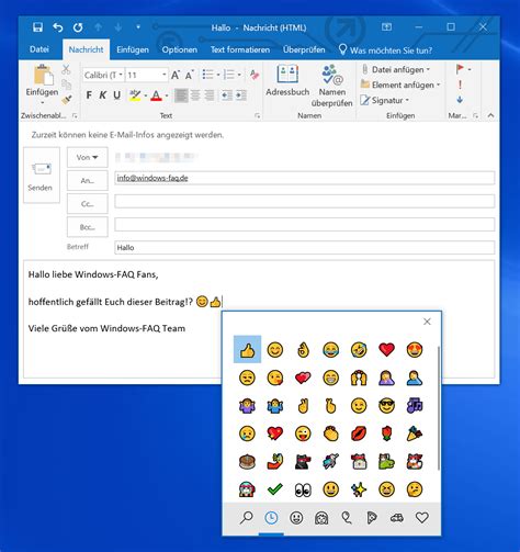 Insertar Emojis En Outlook