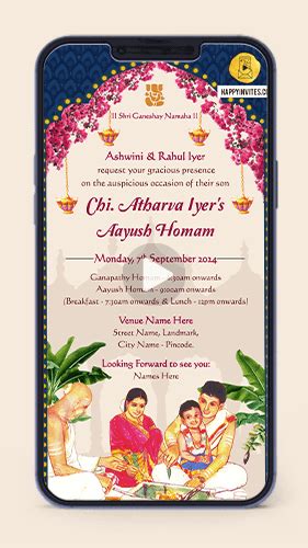 Ayush Homam Invitation Video In English Happy Invites