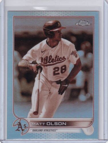 Topps Chrome Sepia Refractors Matt Olson Atlanta Braves Parallels