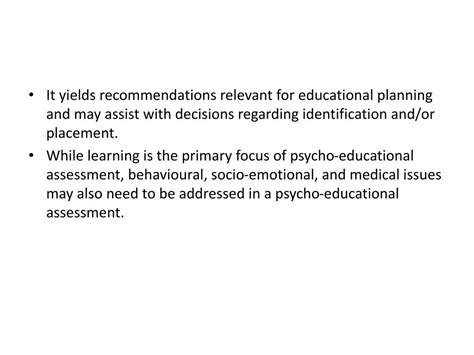 Ppt Demystifying The Psycho Educational Assessment Report Powerpoint