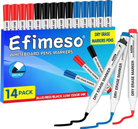 Efimeso Feutre Ardoise Effacable 14 Pack Marqueur Tableau Blanc