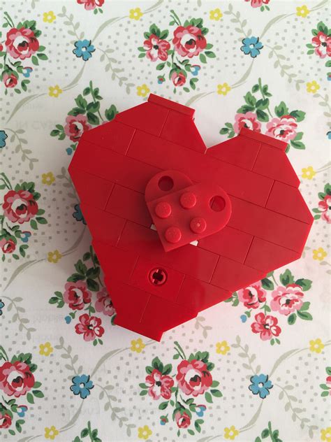 Lego heart for Valentine's Day