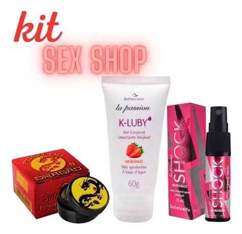 Kit Sex Shop Massagem Erotica Óleo Beijável Pomada Do Dragão Frete Grátis