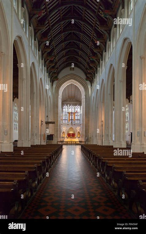 Interior of St Edmundsbury Cathedral, Bury St Edmunds Stock Photo - Alamy