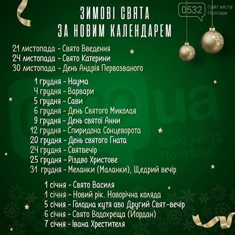 Коли буде Різдво - календар зимових свят за новим календарем 2023 | Новини