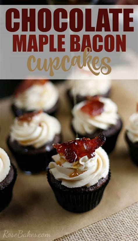 Chocolate Maple Bacon Cupcakes