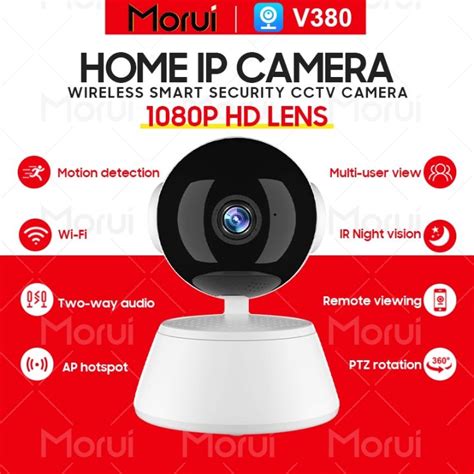 Morui V380 Q6 PRO 1080P Smart Security IP Cam 360 Degree 3D Panoramic