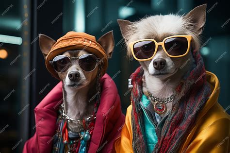 Premium AI Image | Humanlike Anthropomorphic Dogs Wearing Human Clothes ...