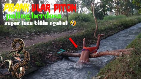 Vidio Lucu Prank Ular Piton Paling Berdosa Super Lucu Bikin Ngakak