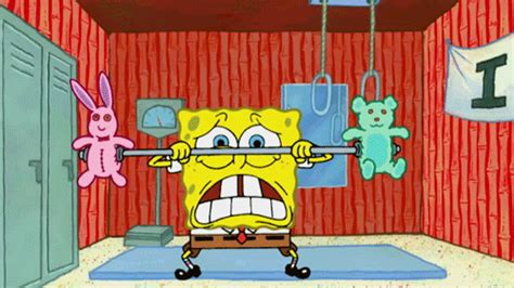 Lifting Weights GIF by SpongeBob SquarePants - Find & Share on GIPHY