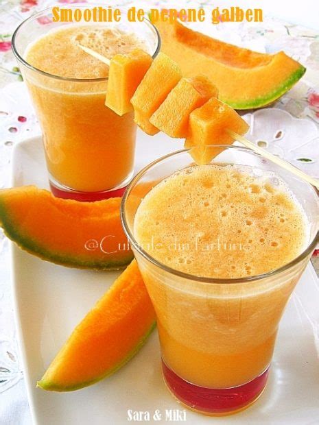 Smoothie De Pepene Galbenculorile Din Farfurie