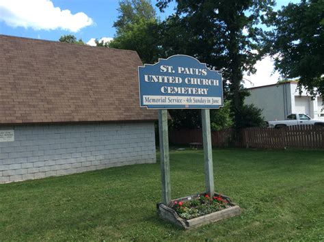 Saint Paul S United Church Cemetery En Richmond Ontario Cementerio